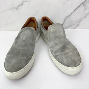 M. Gemi Mens Slip On Sneakers Shoes Size 43 / 10 Suede Casual Neutral Gray